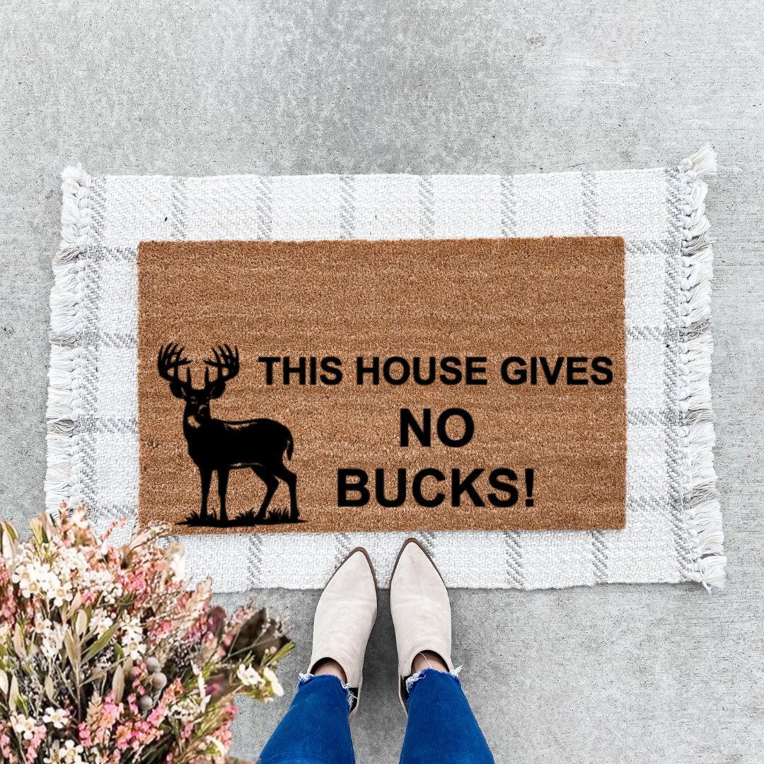 This House Gives No Bucks Doormat
