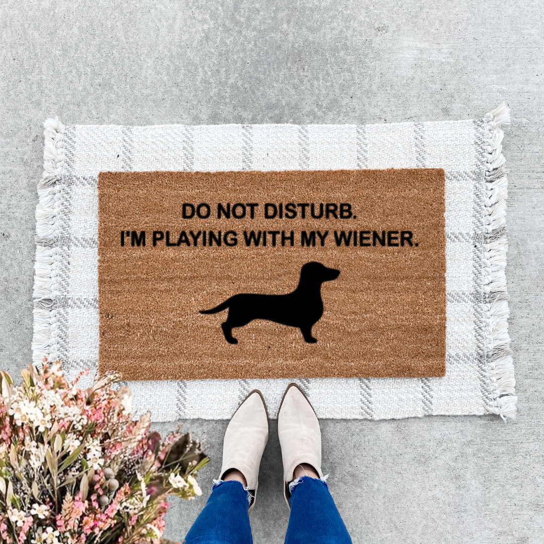 Playing With My Wiener Doormat
