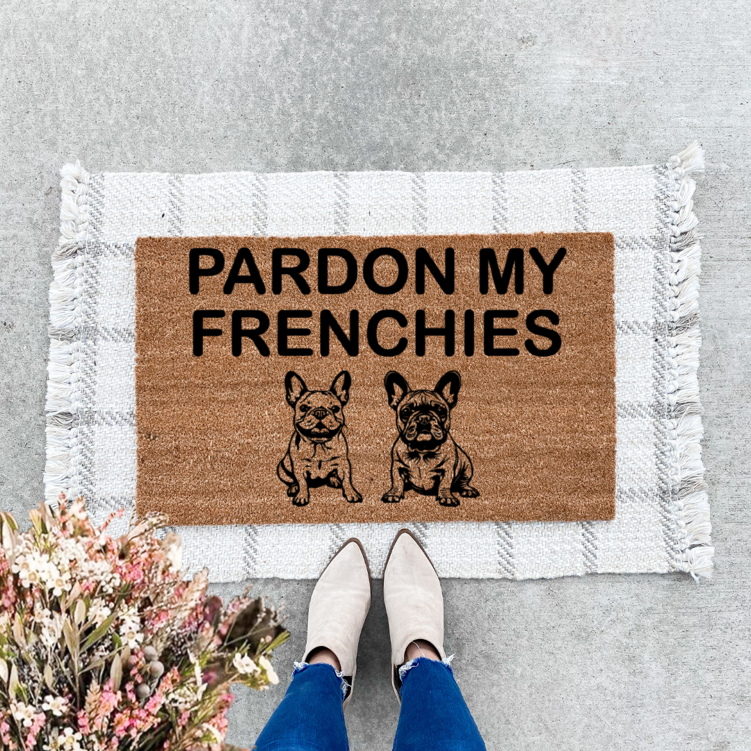 Pardon My Frenchies Doormat