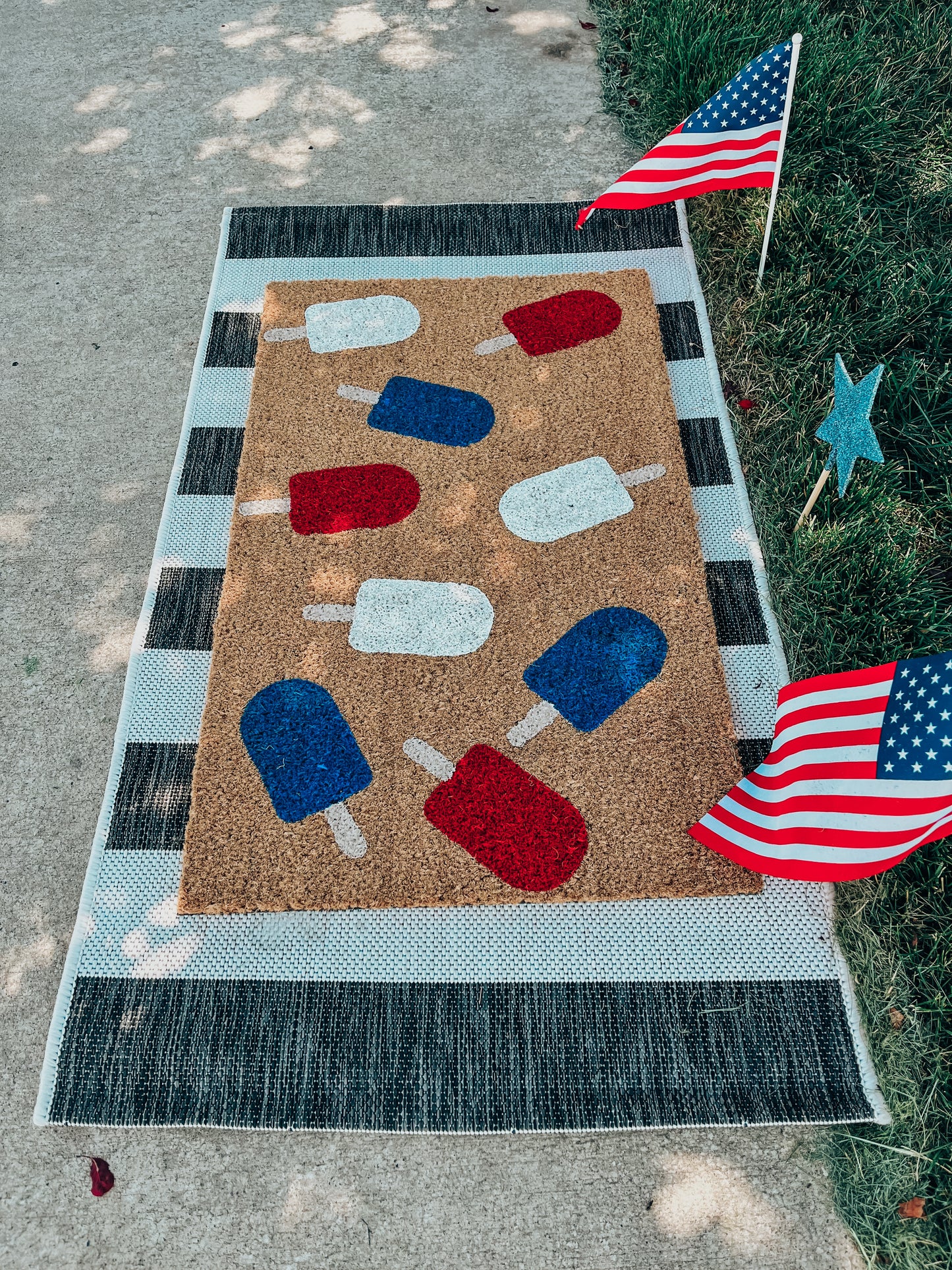 Patriotic Popsicles Doormat