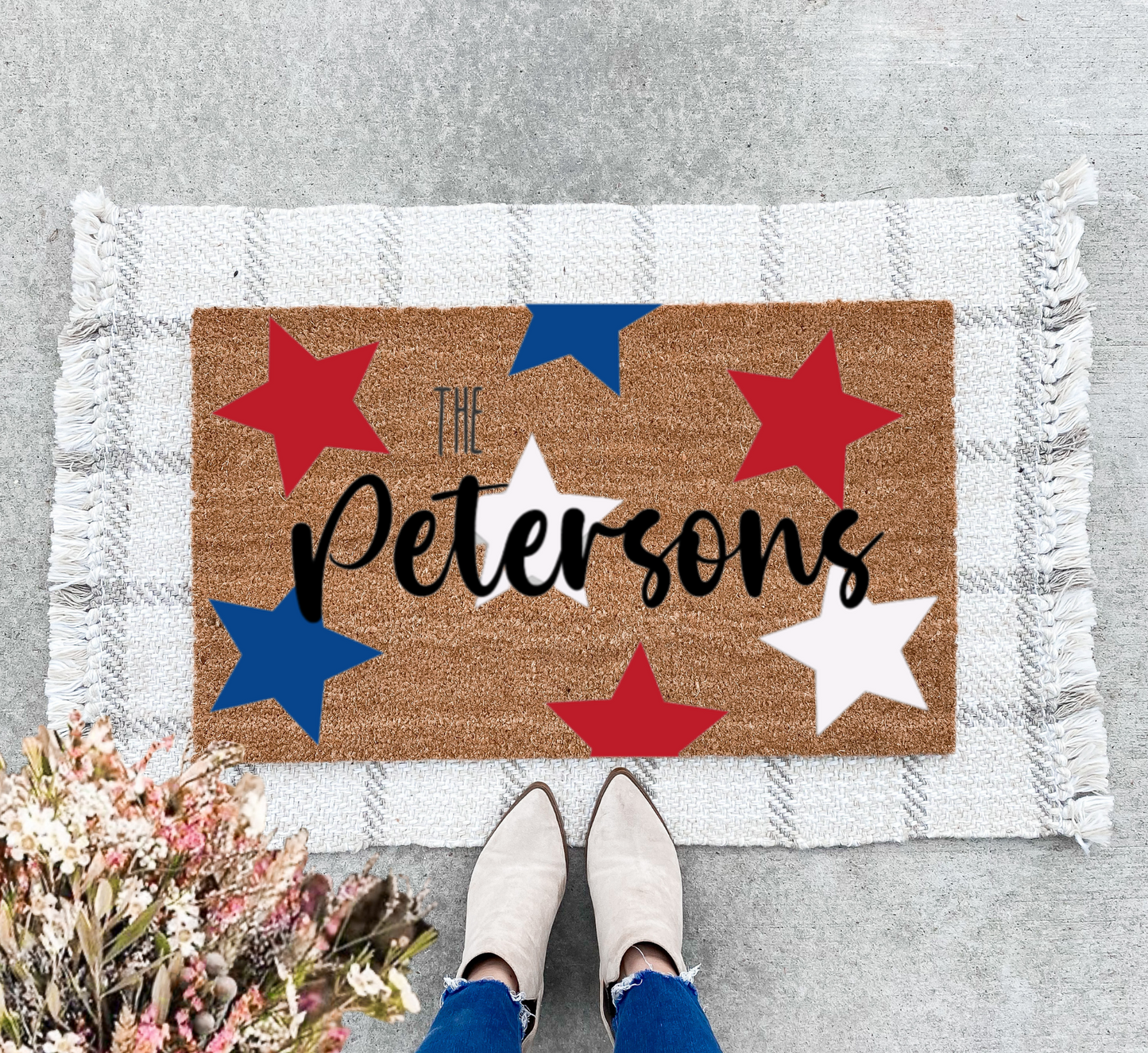 Red, White + Blue Stars (Custom Name)