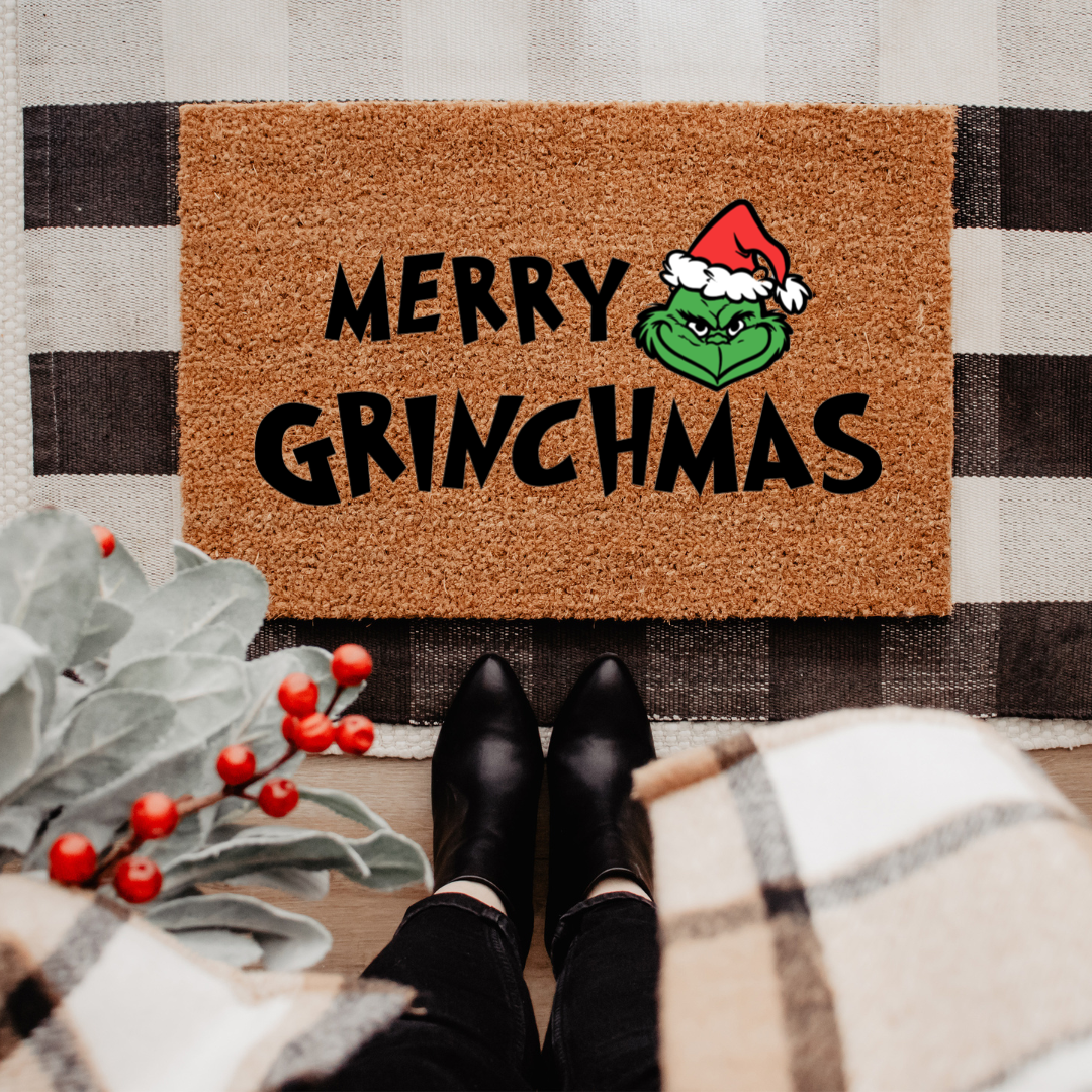 Merry Grinchmas Doormat