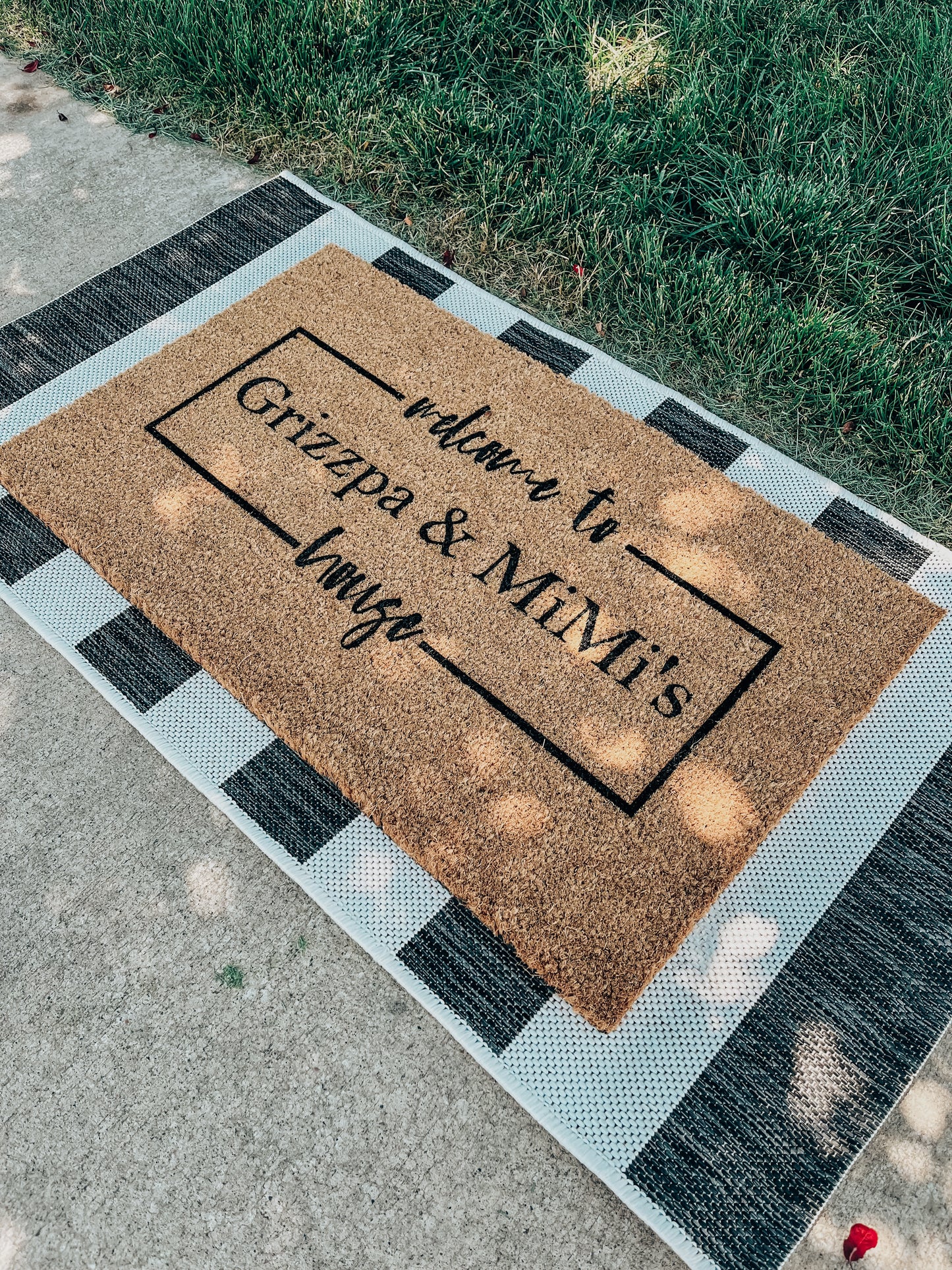 "Poppy & Manna's" Doormat