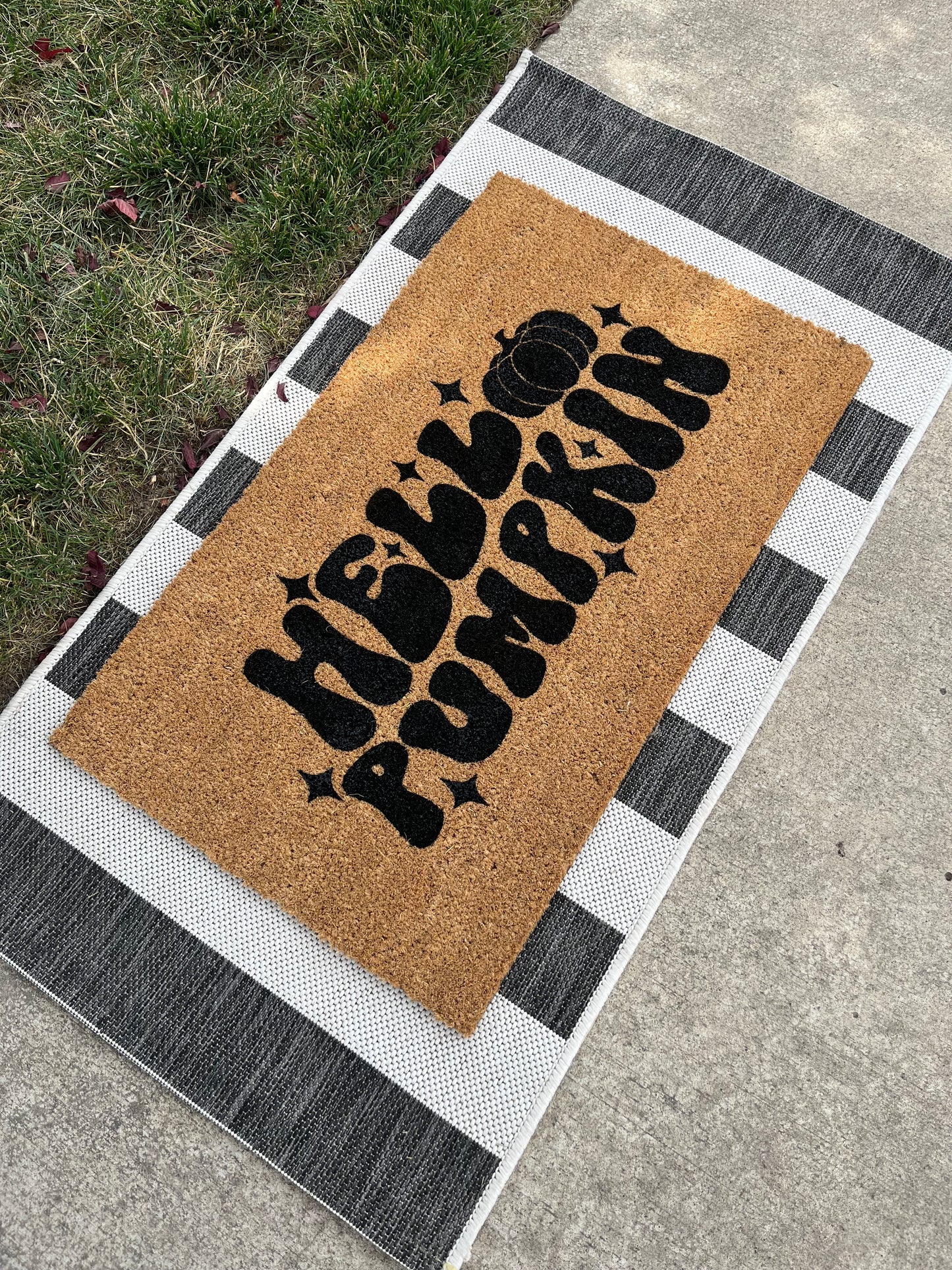 Hello Pumpkin Doormat