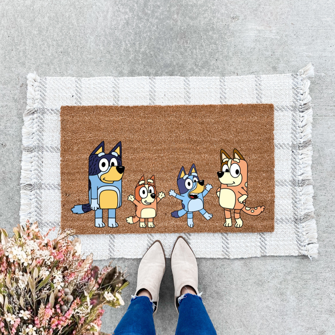 Bluey Family Doormat