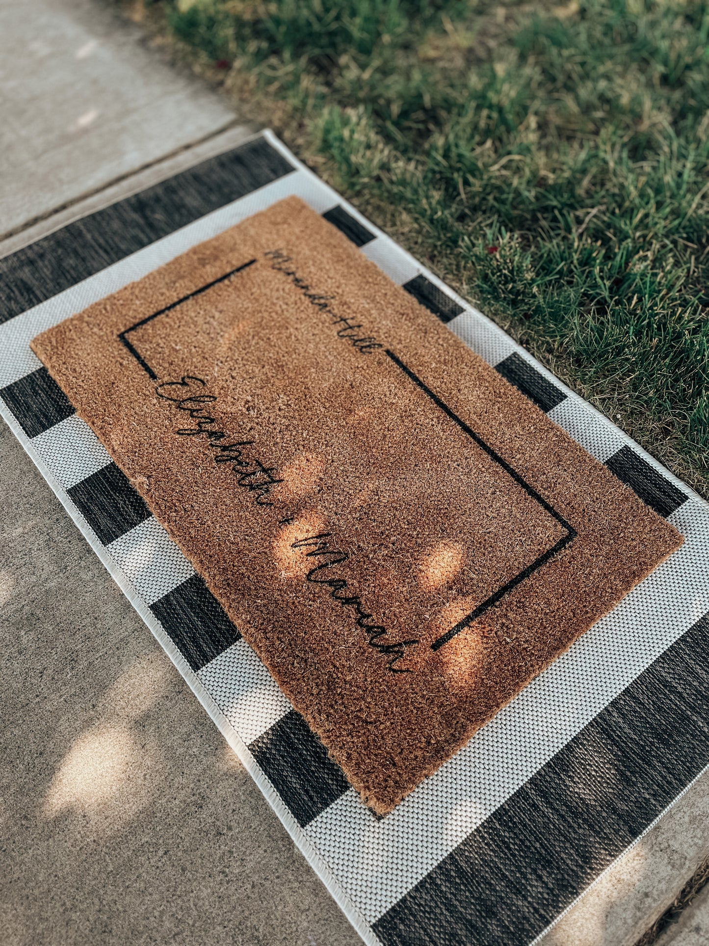"Elizabeth + Mariah" Doormat