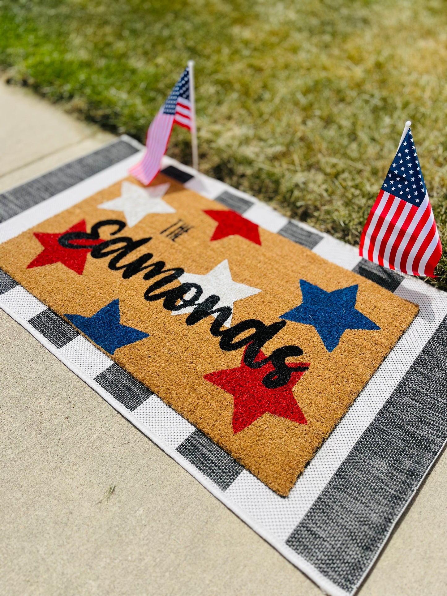 Red, White + Blue Stars (Custom Name)
