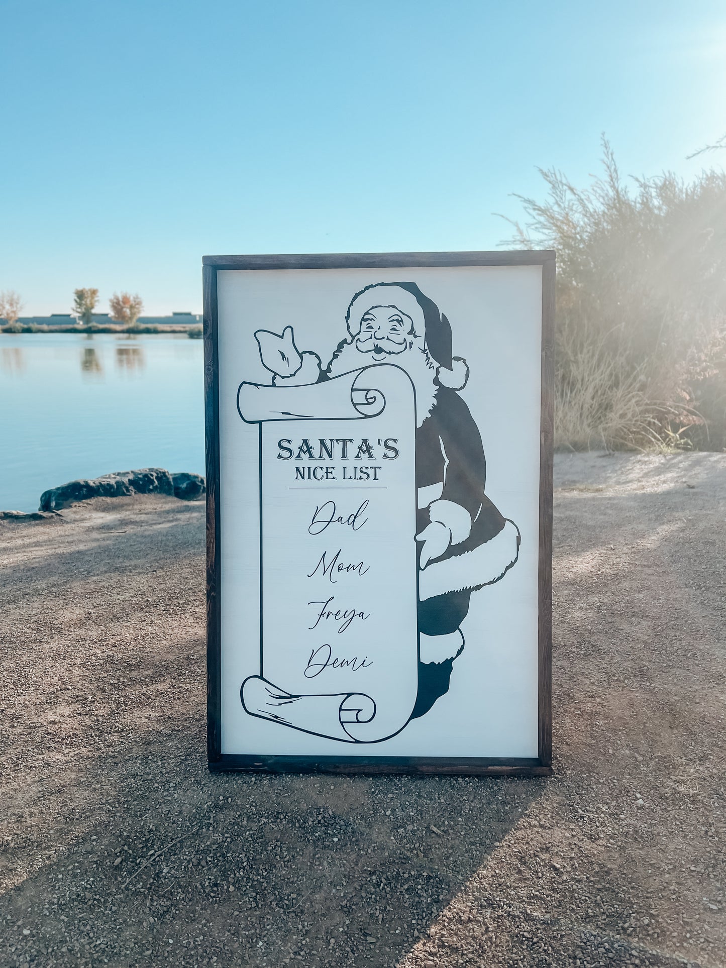 Santa's Nice List Sign
