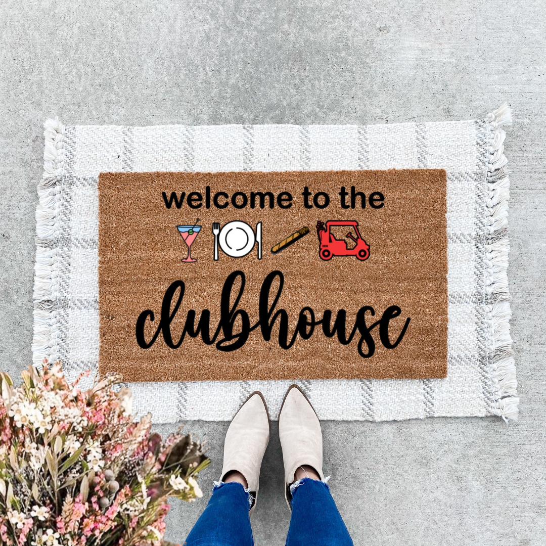 Welcome To The Clubhouse Doormat