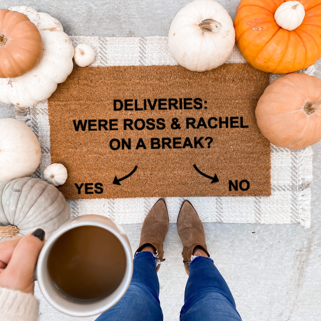 Ross & Rachel Break Doormat