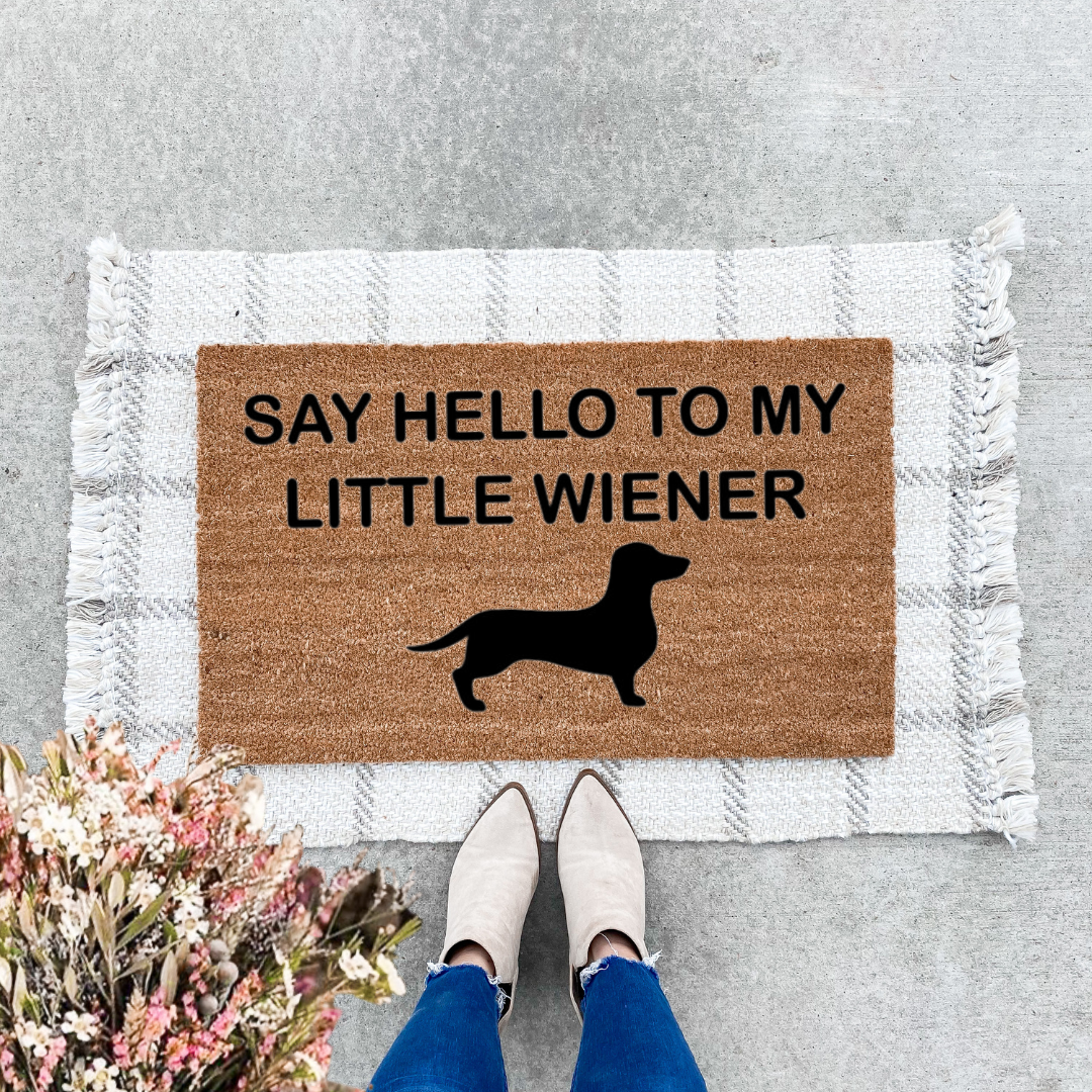 Say Hello to my Little Wiener Doormat