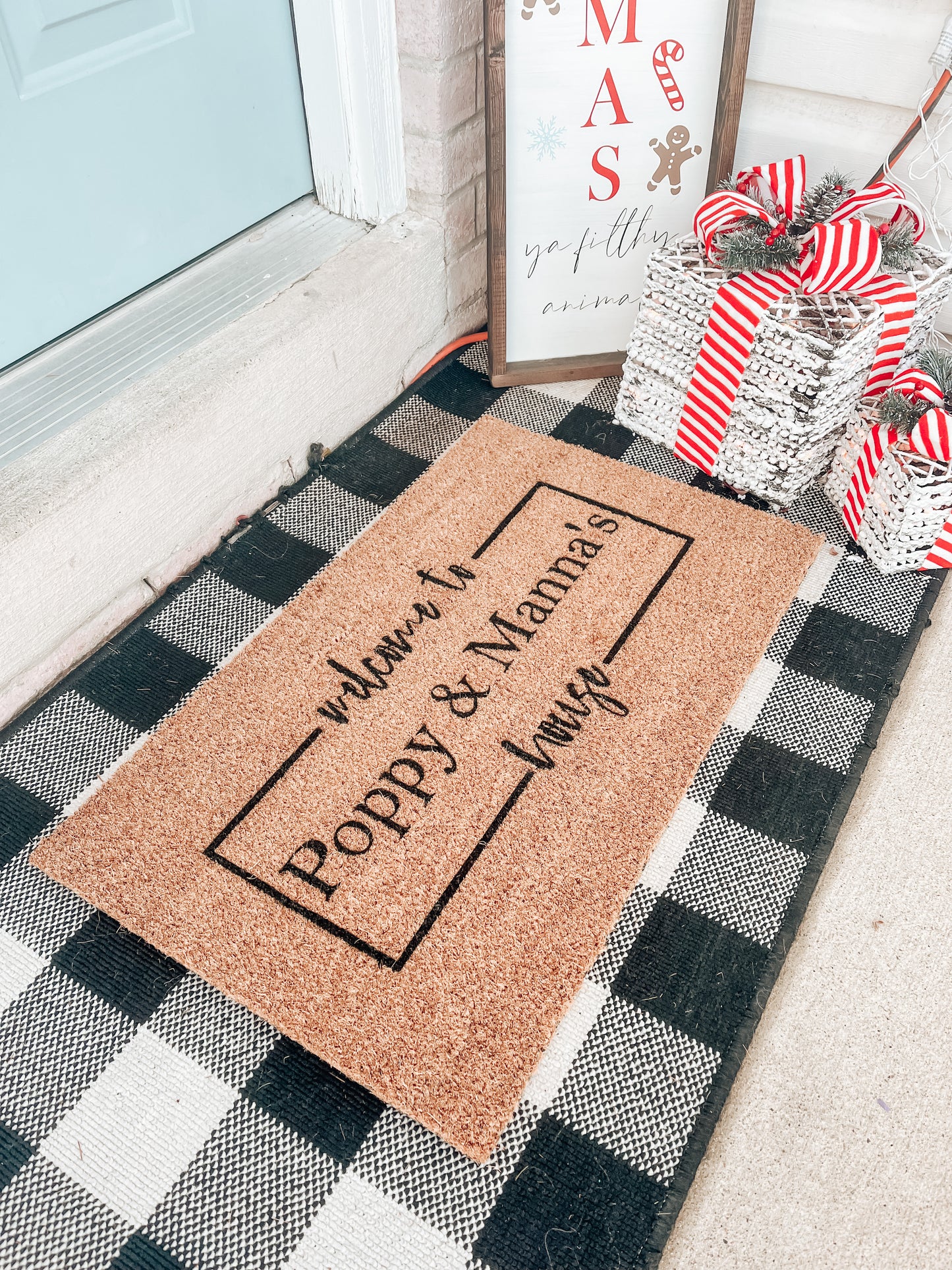"Poppy & Manna's" Doormat