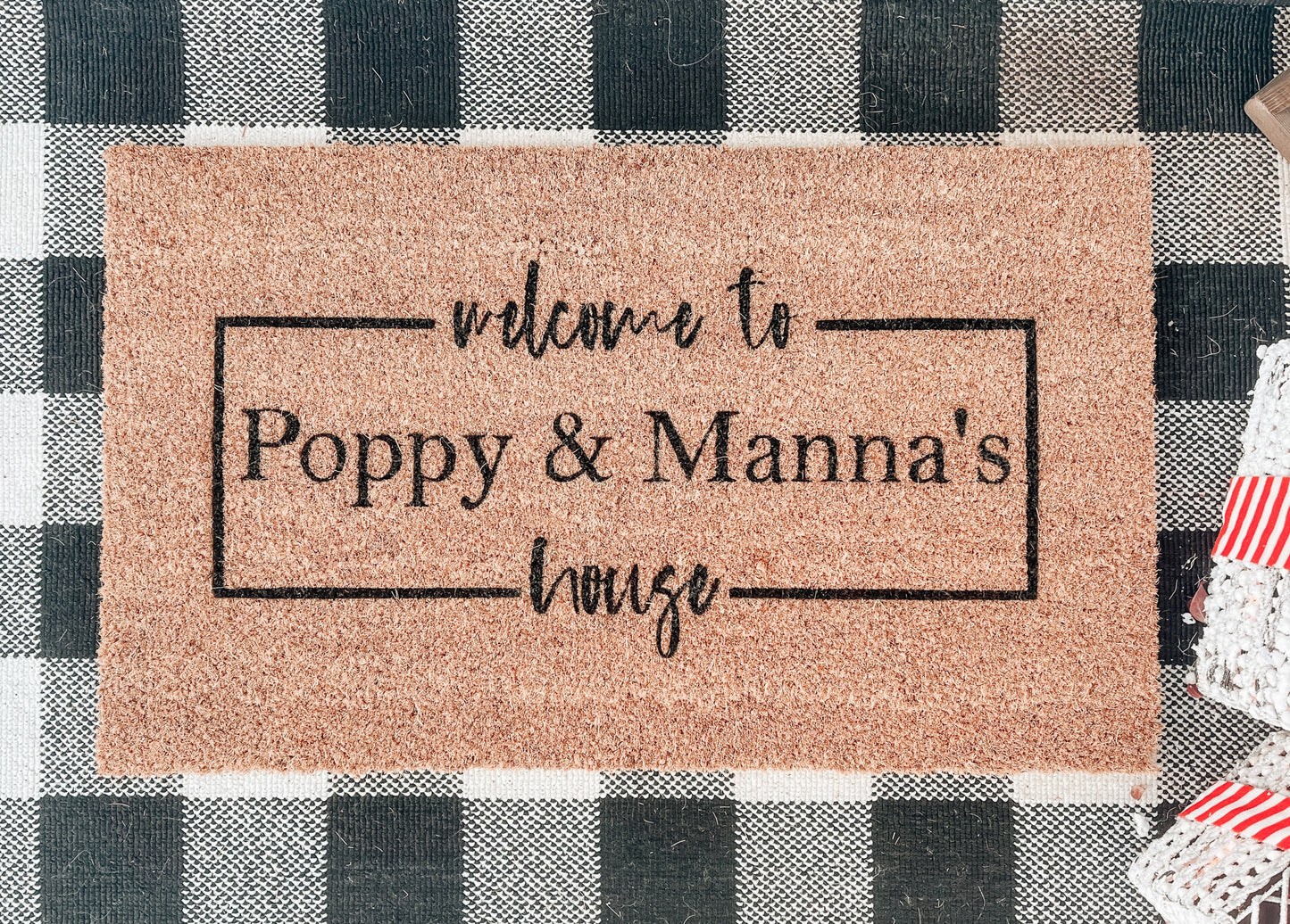 "Poppy & Manna's" Doormat