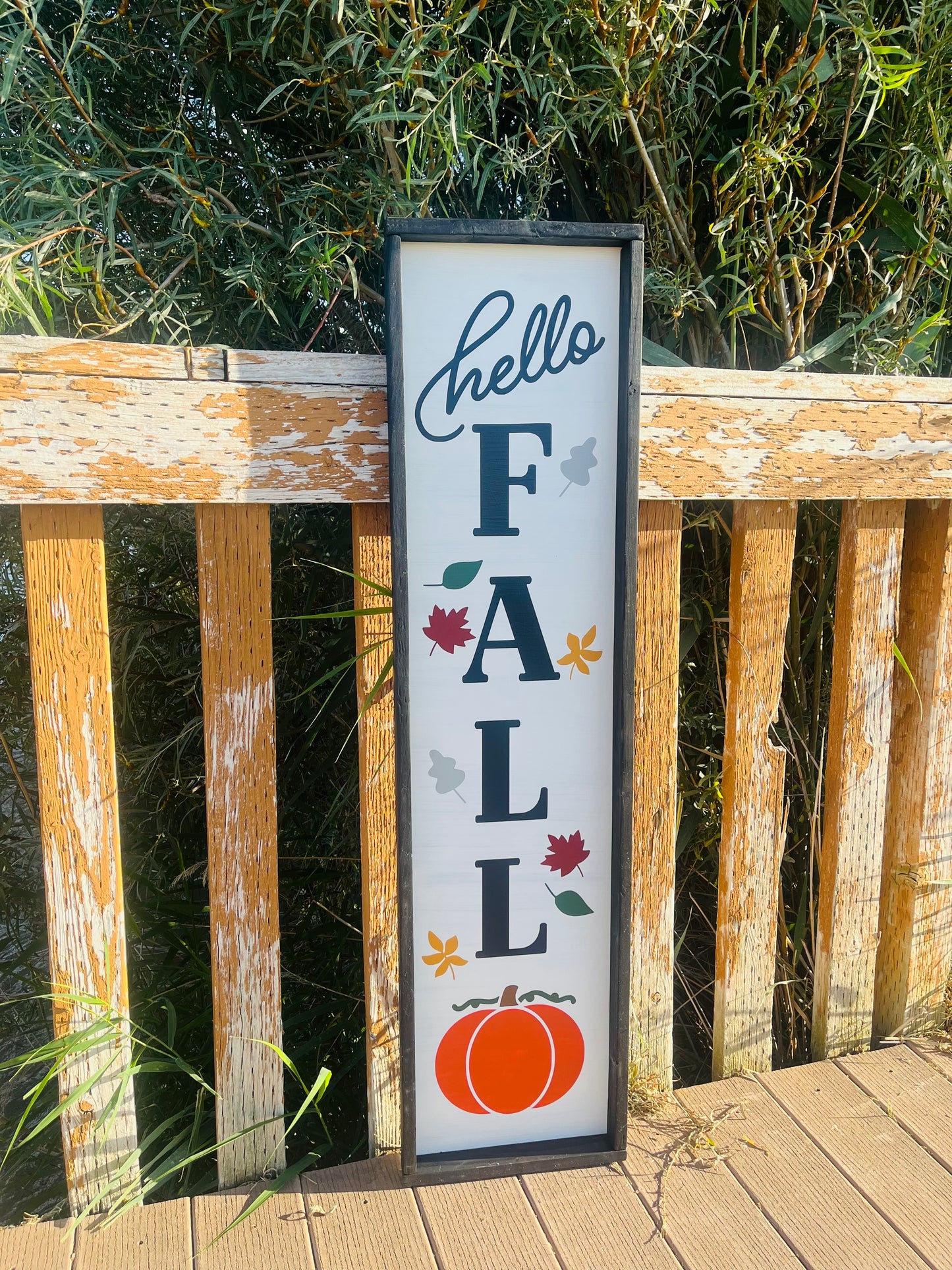 Hello Fall Porch Sign