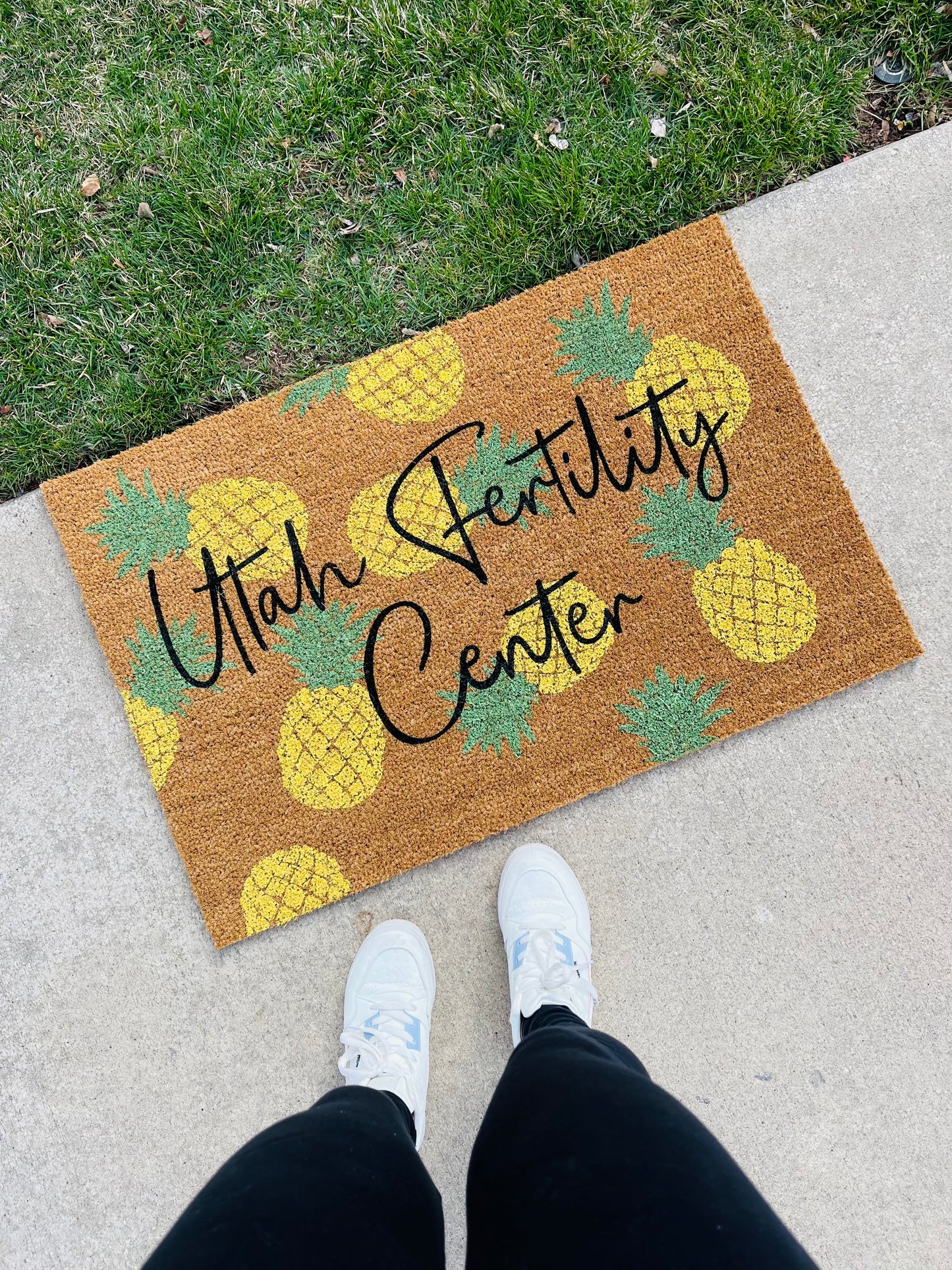 Utah Fertility Center Pineapples Doormat