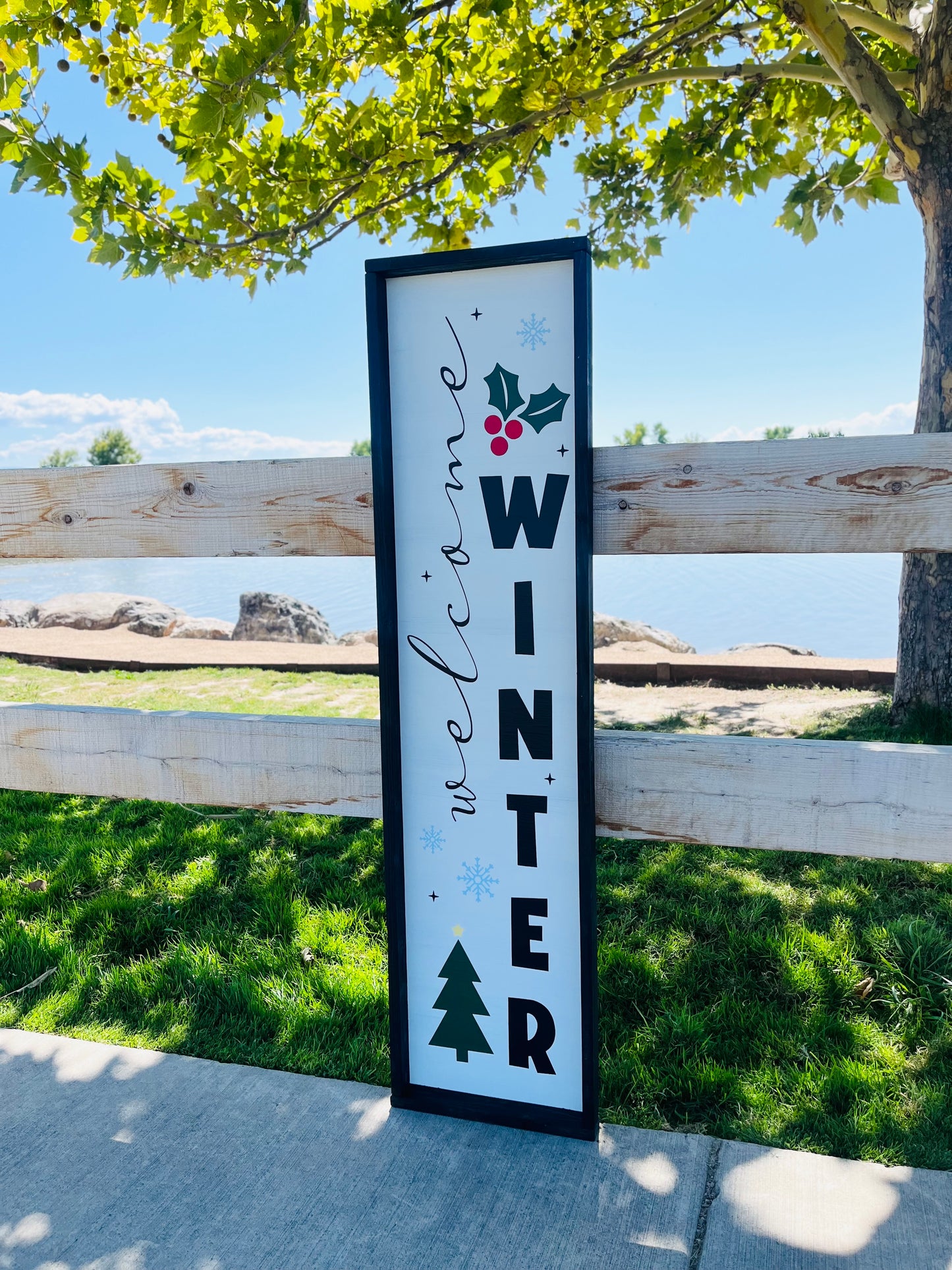 Welcome Winter Porch Sign