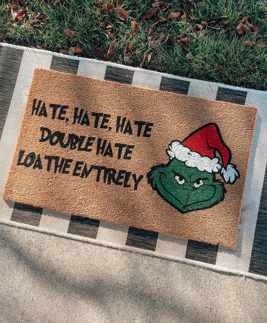 Loathe Entirely Grinch Doormat