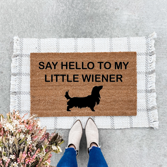 Say Hello to my Little Wiener Doormat