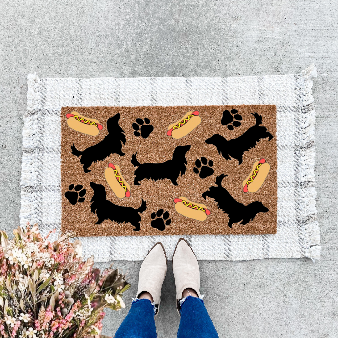 Hot Dog Dachshund Doormat