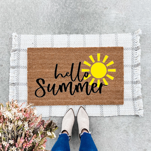 Sunny Hello Summer Doormat