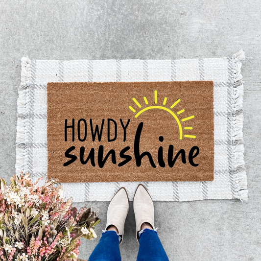 Howdy Sunshine Doormat