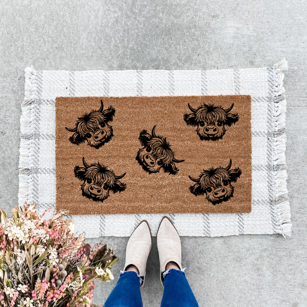 Highland Cow Doormat