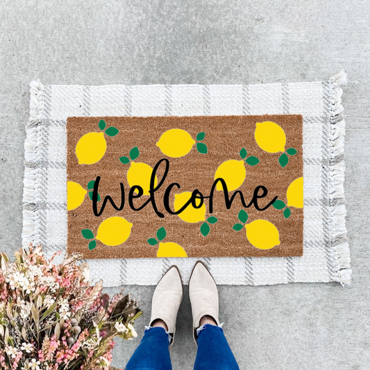 Lemon Welcome Doormat