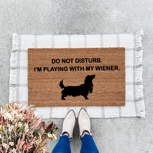 Playing With My Wiener Doormat