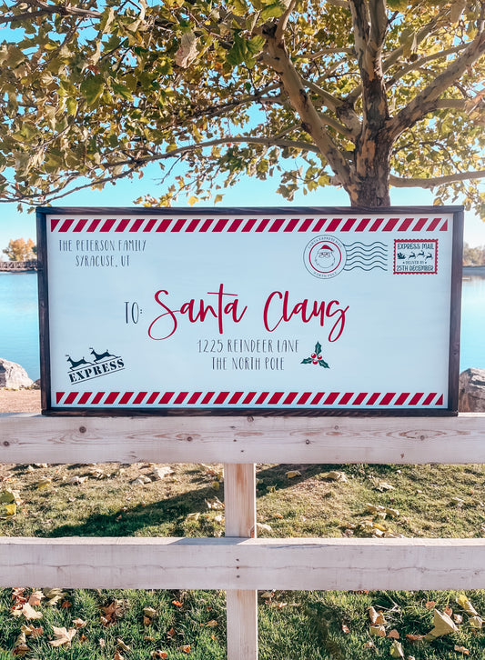 Santa Claus Letter Sign