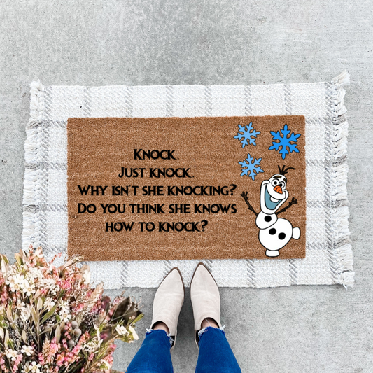 Knock. Just Knock. Olaf Doormat