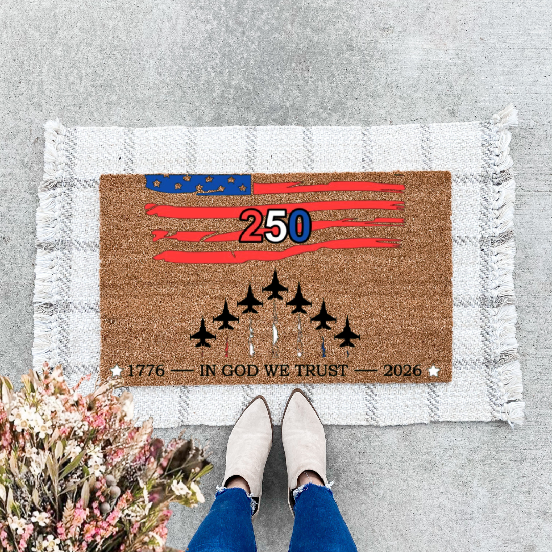 250 Years USA Doormat