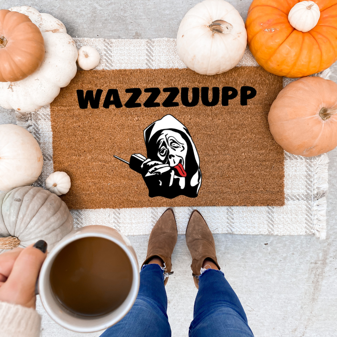 Scary Movie Wazzzuupp Doormat