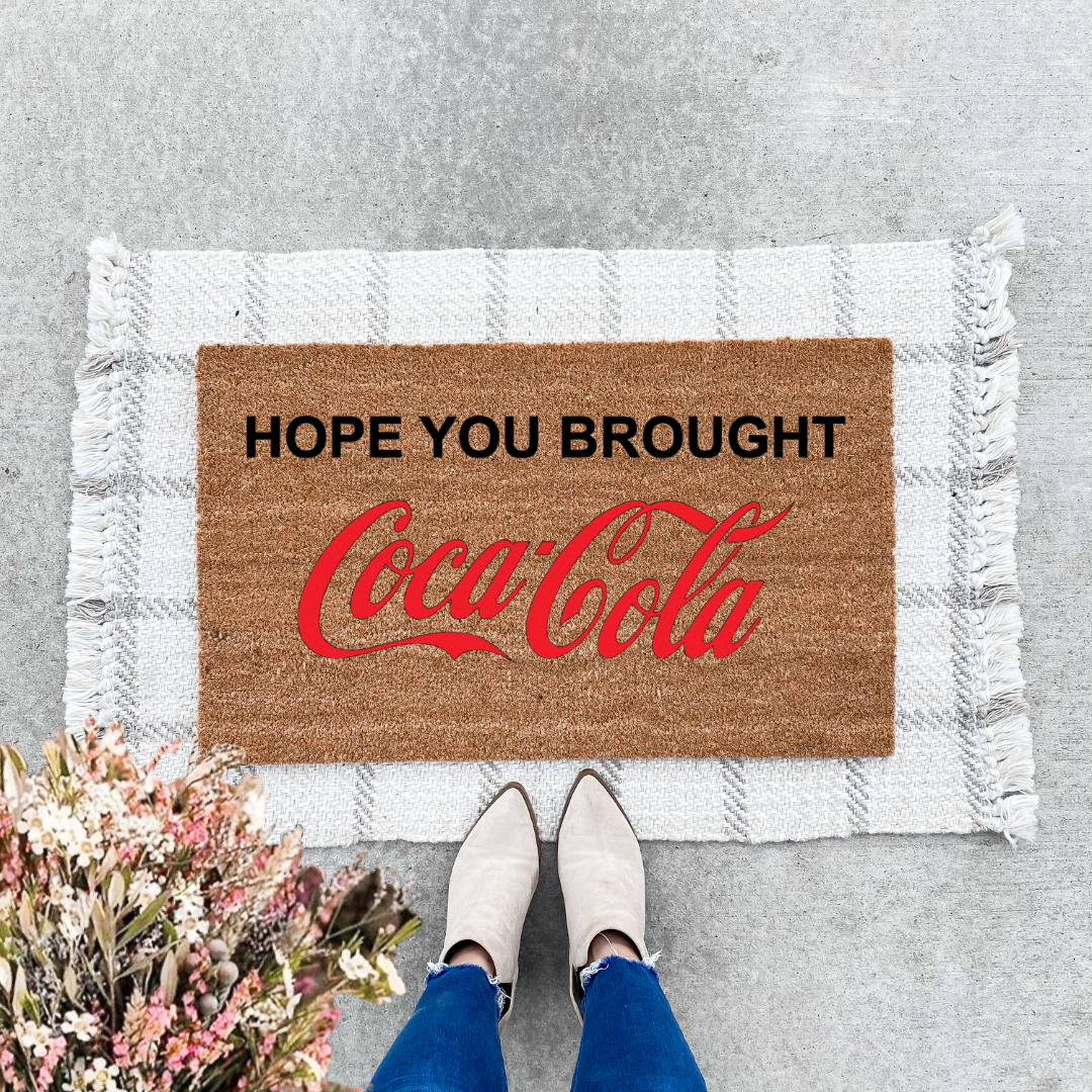 Hope You Brought Coca Cola Doormat