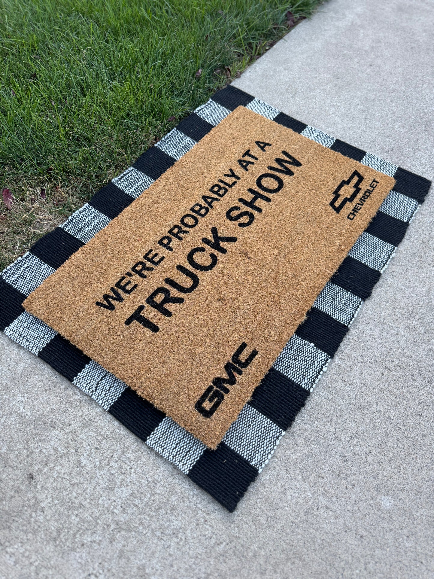 Probably At A Truck Show Doormat