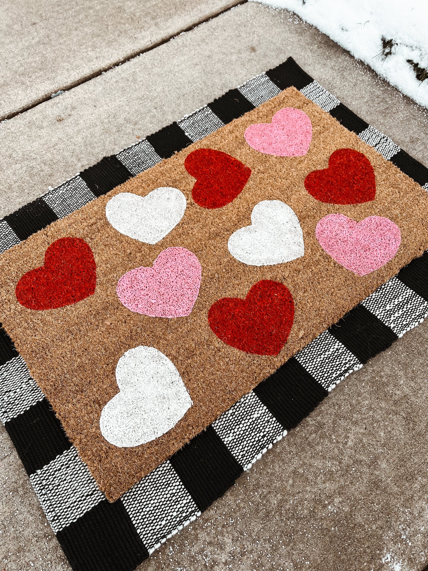 Valentine Hearts Doormat