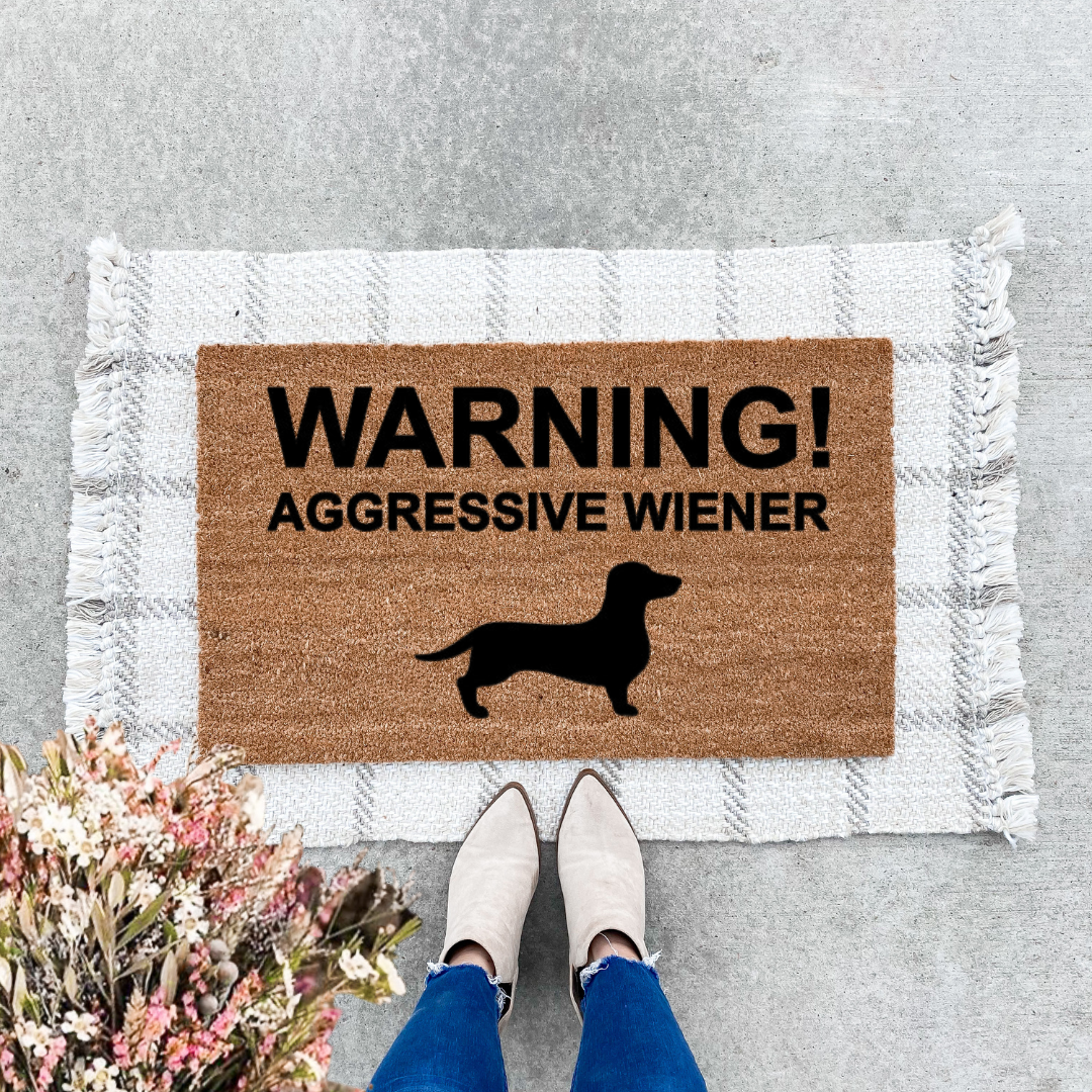Aggressive Wiener Doormat