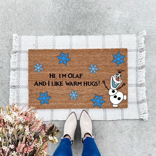 I'm Olaf And I Like Warm Hugs Doormat