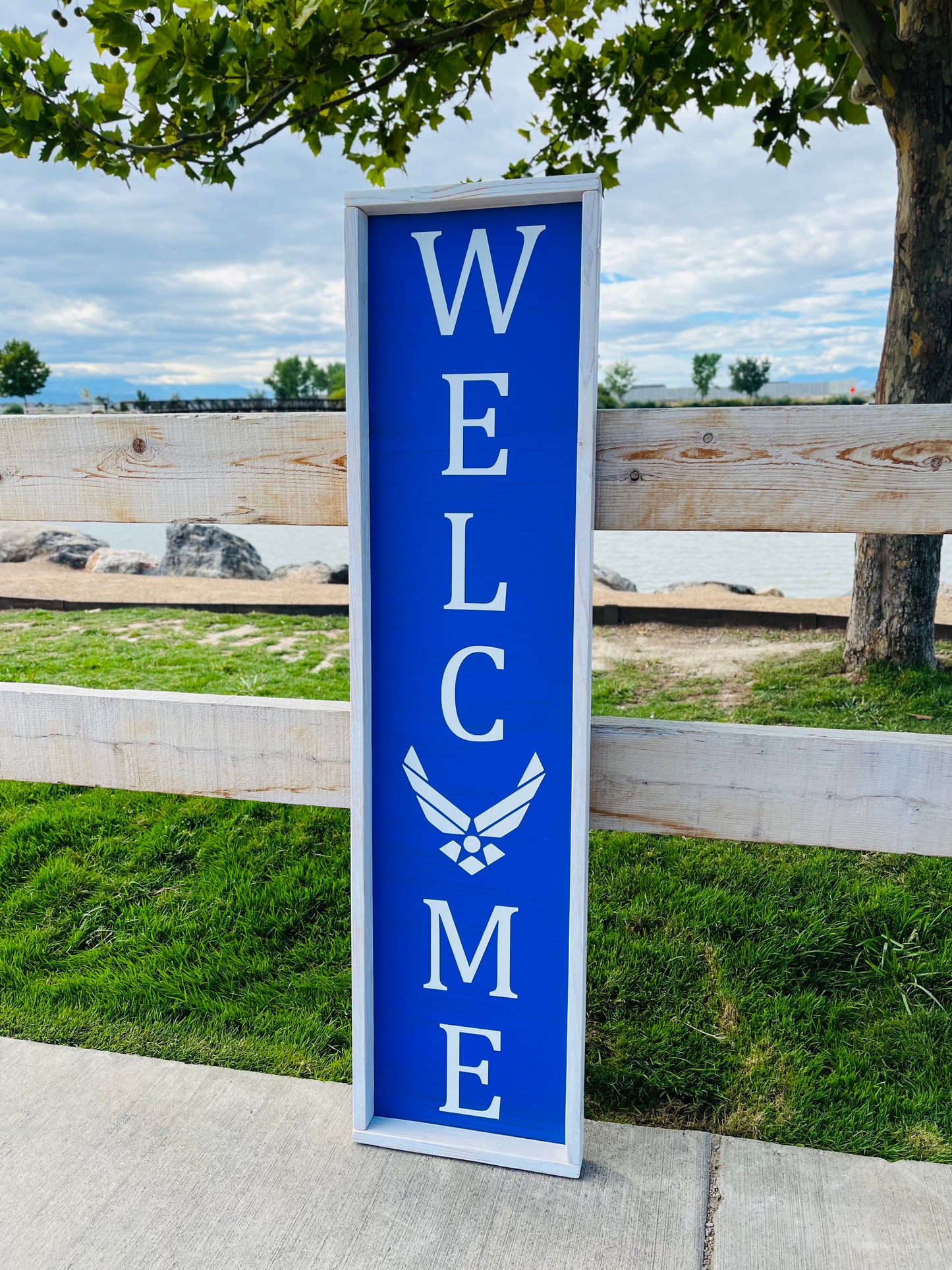 Air Force Welcome Porch Sign