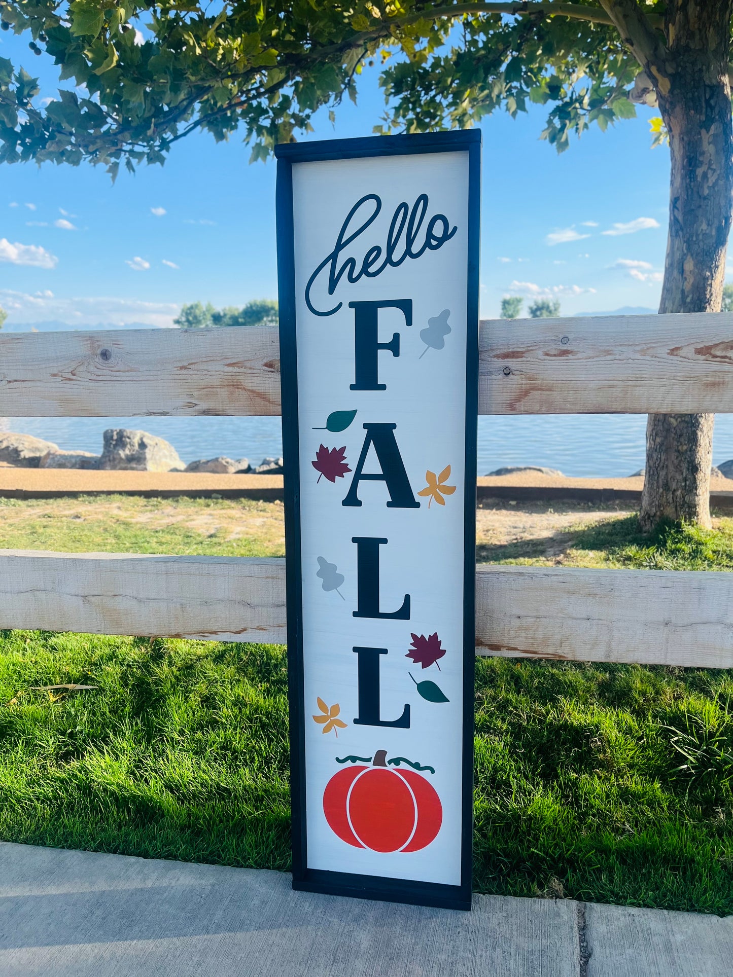 Hello Fall Porch Sign