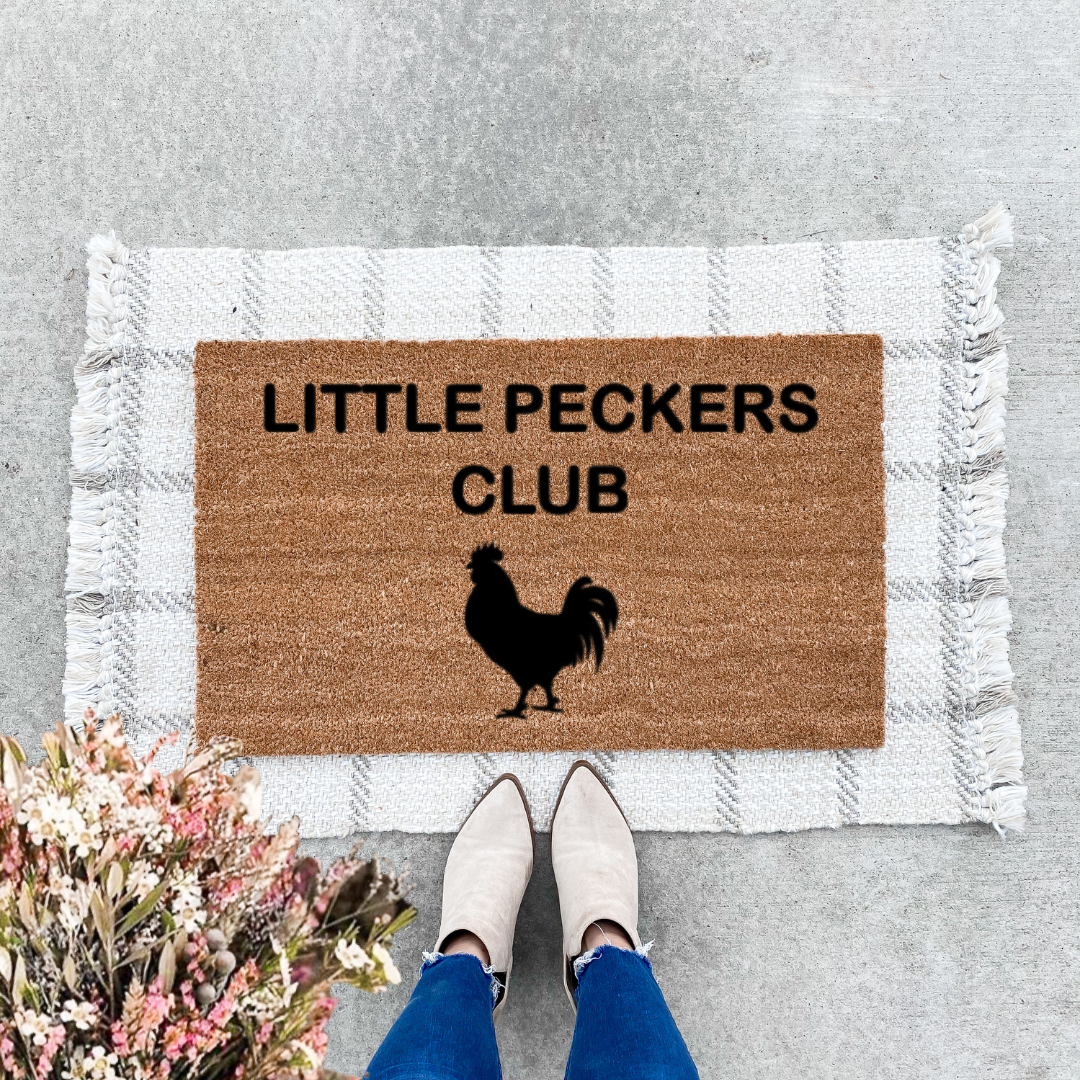 Little Peckers Club Doormat