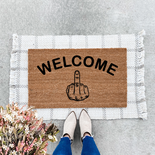 Middle Finger Doormat