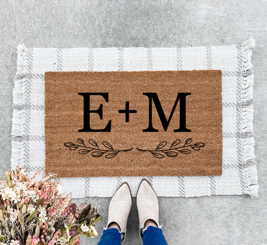 Our Initials Doormat