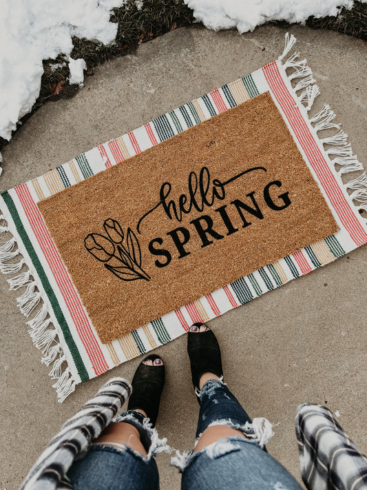 Hello Spring Doormat