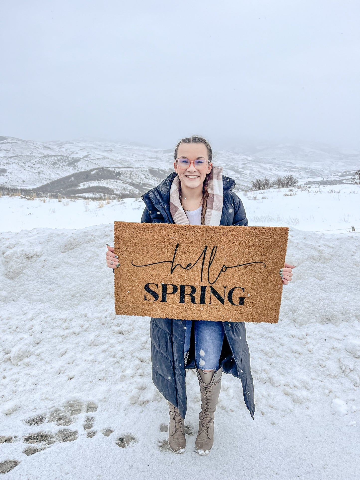 Hello Spring Doormat