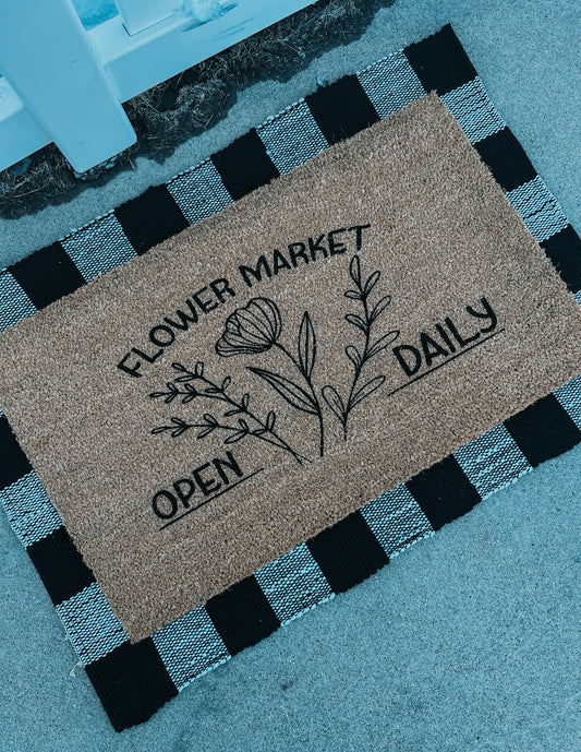 Flower Market Doormat