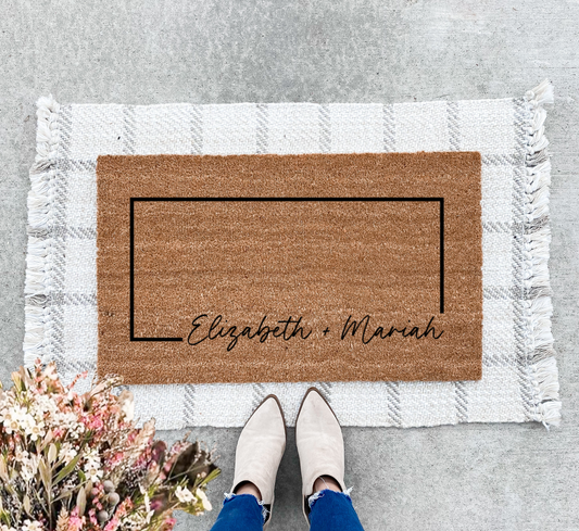 "Elizabeth + Mariah" Doormat