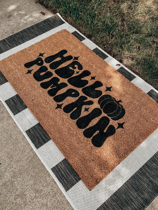 Hello Pumpkin Doormat