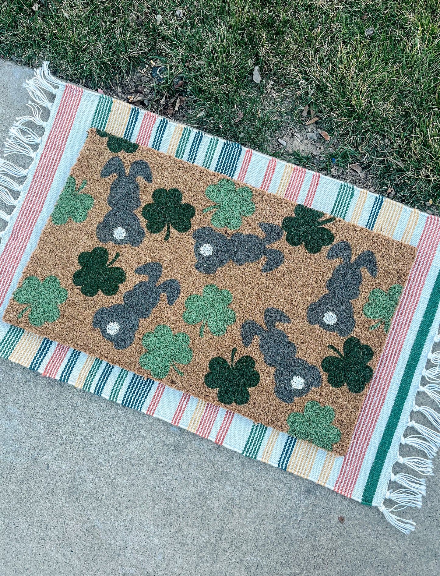 Bunny Clovers Doormat