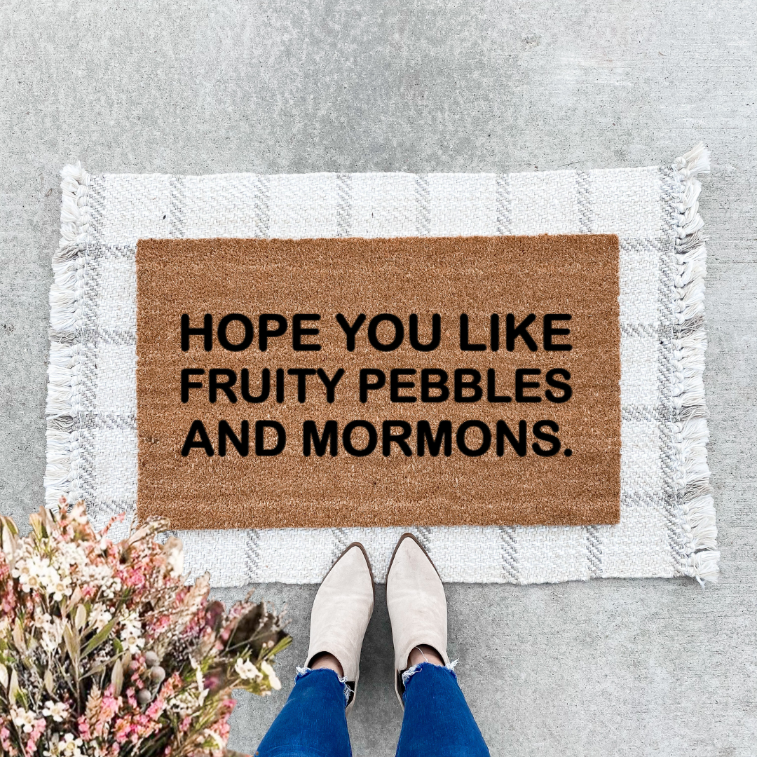 Fruity Pebbles And Mormons Doormat