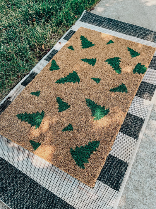 Christmas Trees Doormat